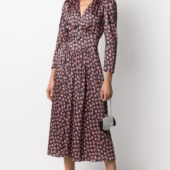 Sandro midi tea dress size 34 - Picture 1 of 4